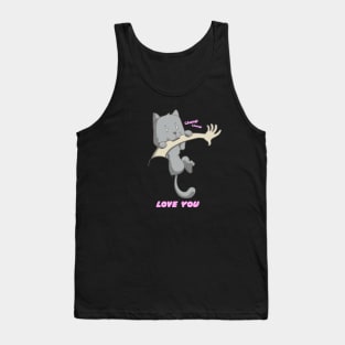 cat love Tank Top